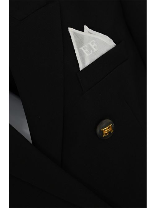 Giacca doppiopetto in gabardina Elisabetta Franchi | GI16156E2110